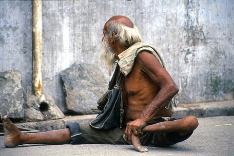 How do you respond to beggars?