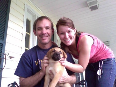 Our puppy finds a home