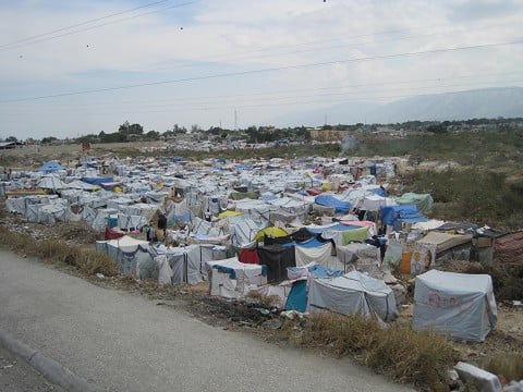 A community rises from the rubble