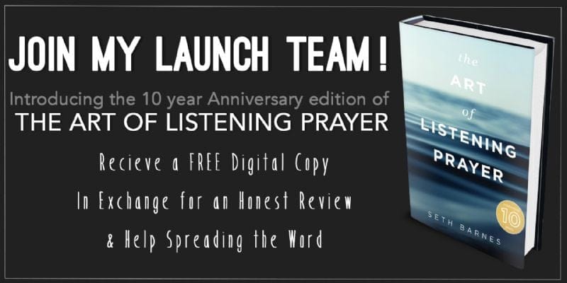 Be a Part of my Launch Team